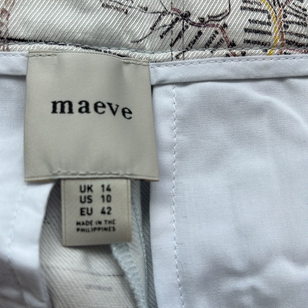 Anthropologie Maeve Map of the World Pants - Picture 4 of 6